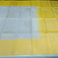 Pure Handloom Soft Silk Saree – Silver Grey & Sunshine Yellow Elegance