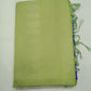 Pure Handloom Borderless Soft Silk Saree – Pistachio Green Elegance