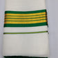 Classic Kerala Cotton Saree with Traditional Green Kasavu Border