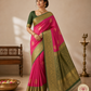 Dual Tone Saree – Blush Pink & Sage Green Zari Weave