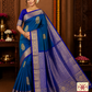 Dual Tone Saree – Royal Blue & Peacock Blue with Rich Zari Pallu