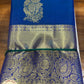 Dual Tone Saree – Royal Blue & Peacock Blue with Rich Zari Pallu