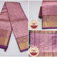 Elegant Rose Pink & Violet Pure Kanjivaram Handloom Silk Saree
