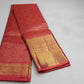 Pure Handloom Kanjivaram Silk Saree | Crimson Pink with Pure Gold Zari  Weaving