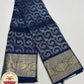 Pure Handloom Kanjivaram Silk Saree | Royal Blue with Pure Silver Zari Weaving
