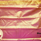 Pure Handloom Kanjivaram Silk Saree | Antique Gold & Rani Pink with  Zari