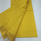 Mustard Yellow Cotton Silk Unstitched Salwar Suit with Elegant Woven Dupatta