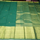 Royal Bottle Green  with Gold Zari Handloom Pure Kanjivaram Silk Saree