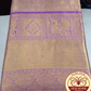 Elegant Gold Tissue Kanjivaram with Royal Violet Accents