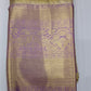 Pure Handloom Kanjivaram Silk Bridal Saree – Antique Gold with Rich Purple Zari Border & Pallu