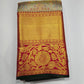 Pure Handloom Kanjivaram Silk Bridal Saree – Antique Gold with Multicolour Floral Brocade & Magenta Zari Border