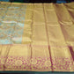 Pure Handloom Kanjivaram Silk Bridal Saree – Antique Gold with Multicolour Floral Brocade & Magenta Zari Border