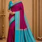 Berry Magenta & Turquoise Blue with Antique Gold Zari