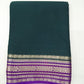 Mysore Silk -Bottle Green & Royal Purple Mysore Semi Silk Saree with Antique Gold Zari