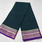 Mysore Silk -Bottle Green & Royal Purple Mysore Semi Silk Saree with Antique Gold Zari