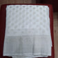Elegant Pearl White Georgette Chinnon Saree with Silver Zari Buttas