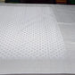 Elegant Pearl White Georgette Chinnon Saree with Silver Zari Buttas