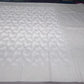Pearl White Silver Zari Floral Georgette Chinnon Saree