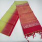 Pure Handloom Soft Silk Dual Tone Saree – Lime Green & Rani Pink with Rich Zari Pallu