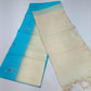 Pure Handloom Soft Silk Saree with Meena Butta Zari – Sky Blue & Ivory White