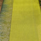 Pure Handloom Soft Silk Saree with Rich Gold Zari Pallu – Lime Green & Bottle Green