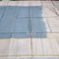 Pure Handloom Soft Silk Saree – Dark Grey & Champagne Beige