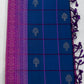 Pure Handloom Soft Silk Saree – Royal Navy Blue with Royal Violet Rich Pallu