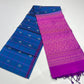 Pure Handloom Soft Silk Saree – Royal Navy Blue with Royal Violet Rich Pallu