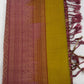Pure Handloom Soft Silk Saree – Mustard Gold & Dusty Rose Pink with Plain Gold Border