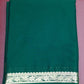Mysore Silk - Emerald Green Saree with Elegant Zari Border & Pallu