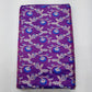 Royal Purple & Blue Floral Banarasi Semi Silk Saree