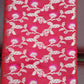 Coral Red Floral Banarasi Semi Silk Saree