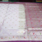 Dusty Mauve Banarasi Mashroo Mina Silk Saree with Multicolour Meenakari