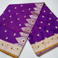 Royal Purple & Yellow Banarasi Mashroo Mina Silk Saree