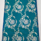 Turquoise Teal & Peacock Blue Dual-Shade Banarasi Silk Saree with Floral Zari Weaves