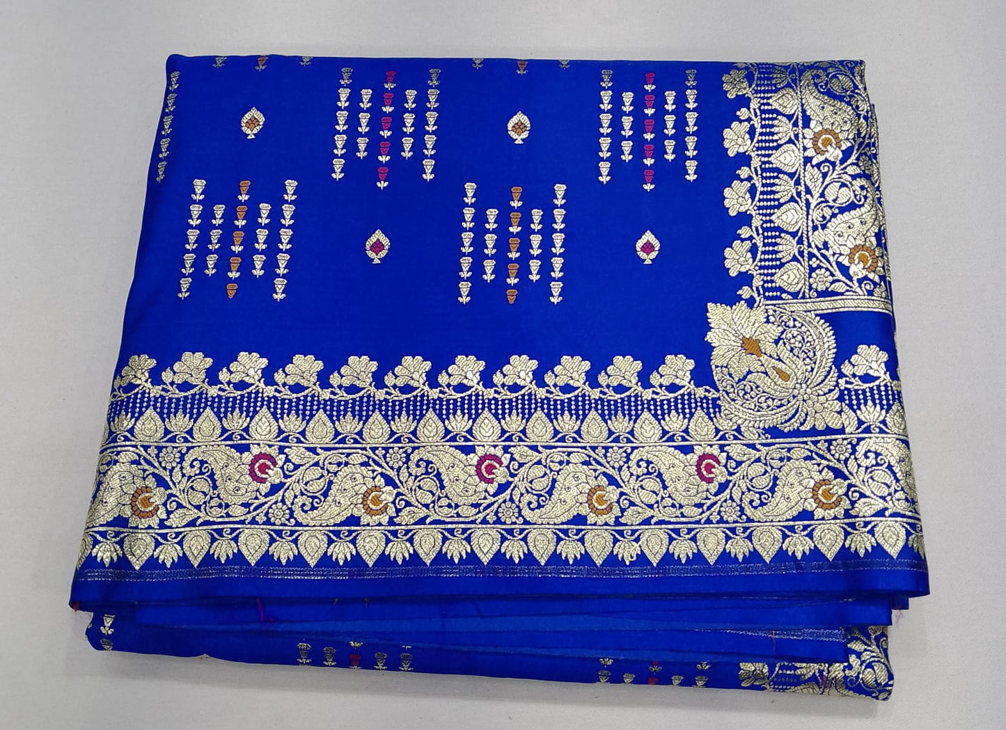 Royal Blue  Banarasi Silk Saree with Intricate Zari Weaves