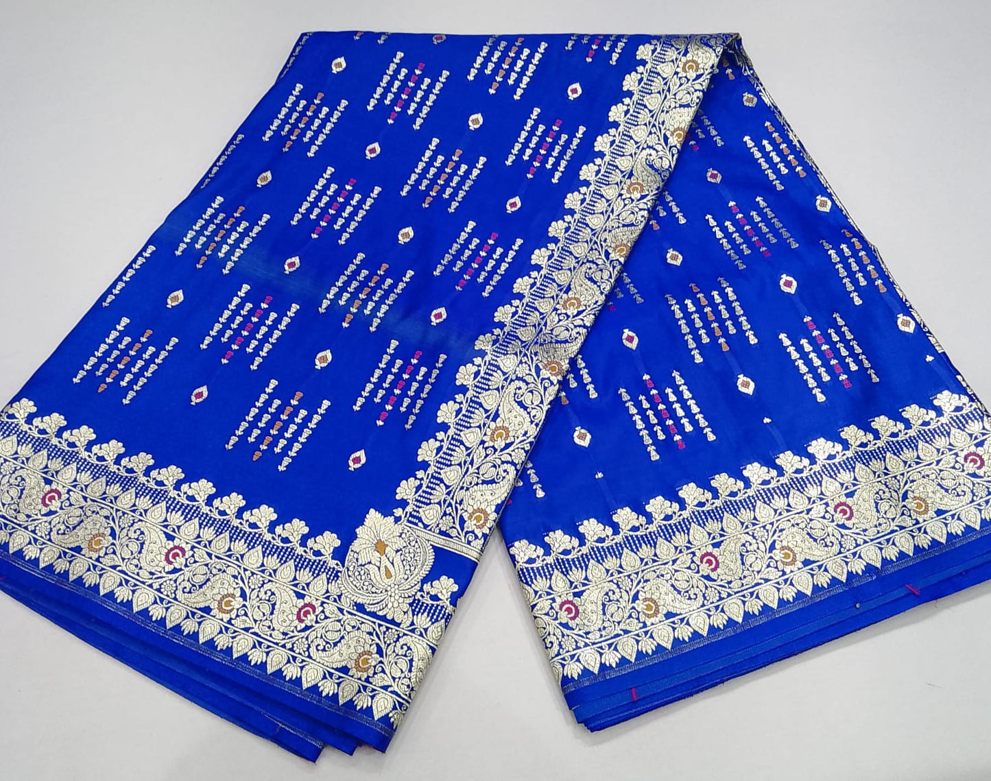 Royal Blue  Banarasi Silk Saree with Intricate Zari Weaves