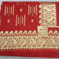 Rich Red Banarasi Silk Saree with Intricate Gold Zari Paisley Border & Pallu