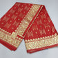 Rich Red Banarasi Silk Saree with Intricate Gold Zari Paisley Border & Pallu