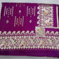 Royal Plum Purple Banarasi Silk Saree with Antique Gold Zari