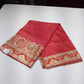Tussar Semi Silk Floral Heritage Saree – Brick Red Tussar Semi Silk Saree with Traditional Multicolour Woven Pallu