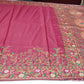 Tussar Semi Silk Floral Heritage Saree – Deep Maroon Floral & Paisley Saree