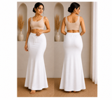 Lycra Saree Shapewear – White