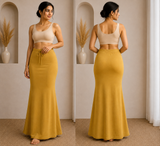 Lycra Saree Shapewear – Mustard Yellow L/XL