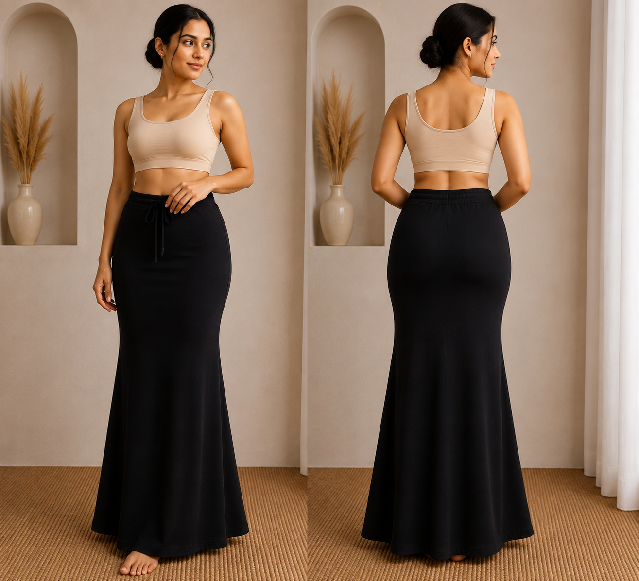 Lycra Saree Shapewear – Black  L/XL