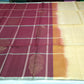 Elegant Maroon Pure Soft Silk Handloom Saree with Antique Gold Pallu
