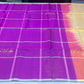 Pure Silk Handloom Soft Silk Saree in Magenta Purple with Antique Gold Pallu