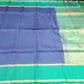 Royal Blue & Sea Green Pure Silk Handloom Soft Silk Saree
