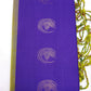 Pure Handloom Silk Pochampally Saree – Royal Purple with Lime Yellow Floral Ikat Pallu