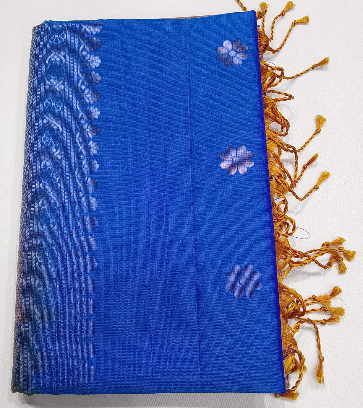 Pure Silk Handloom Soft Silk Saree – Sky Blue with Lavender Silver Zari Pallu